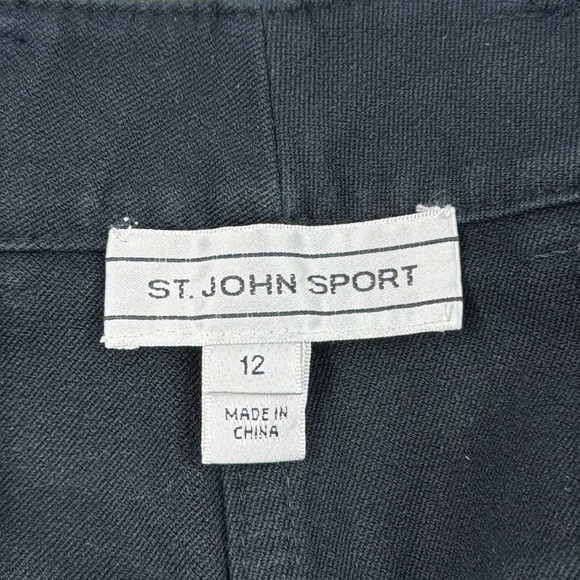 St. John Sport Navy Cropped Pants - Picture 5 of 9
